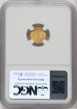 1849 G$1 Gold Dollar NGC MS63