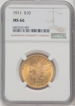 1911 $10 Indian Eagle NGC MS66