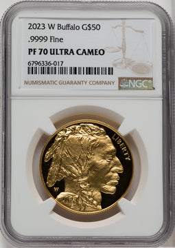 2023-W G$50 Gold Buffalo DCAM NGC PF70