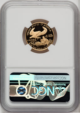 1994-W $10 Quarter-Ounce Gold Eagle Brown Label NGC PF70