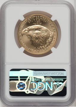 2023-W One-Ounce Gold Eagle Burnished First Day of Issue NGC MS70