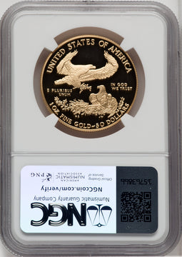 1995-W $50 One-Ounce Gold Eagle NGC PF70