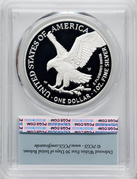 2023-W $1 Silver Eagle First Strike PCGS PR70
