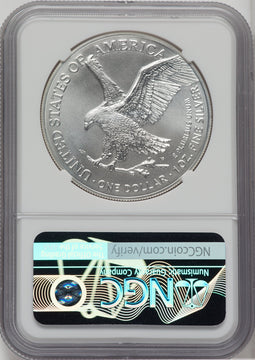 2023-(W) $1 Silver Eagle Struck at West Point First Day of Issue NGCX MS10