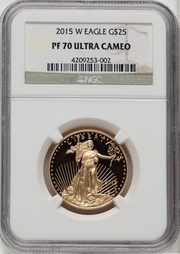 2015-W $25 Gold Eagle NGC PF70