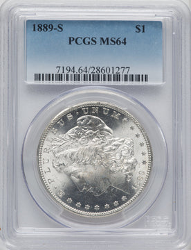 1889-S $1 Morgan Dollar PCGS MS64