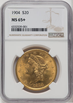 1904 $20 Liberty Liberty Double Eagle NGC MS65+