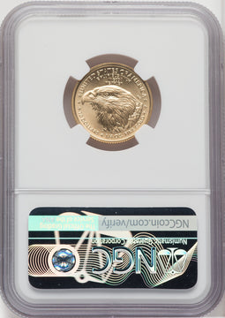 2021 $10 Quarter Ounce Gold Eagle Type Two First Strike Mike Castle NGC MS70