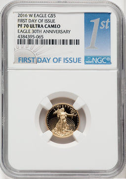 2016-W Gold American Eagle 4-Coin Set NGC PF70