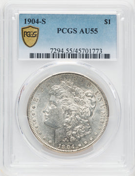 1904-S $1 Morgan Dollar PCGS AU55