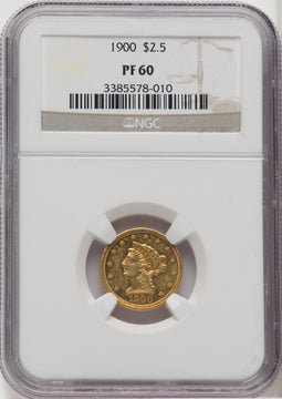 1900 $2.50 Proof Liberty Quarter Eagle NGC PR60