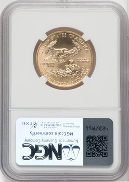 2000 $25 Half-Ounce Gold Eagle NGC MS70