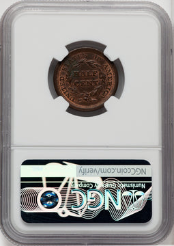 1851 1/2 C C-1 RB Half Cent NGC MS62