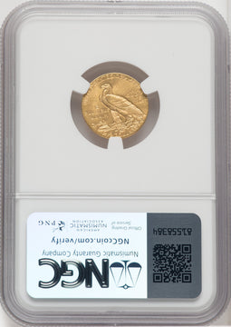 1908 $2.50 Indian Quarter Eagle NGC MS65+