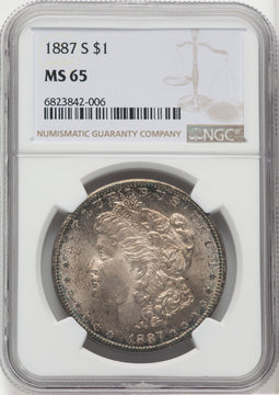 1887-S $1 Morgan Dollar NGC MS65 (764008031)