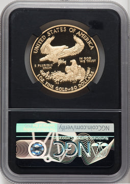 2021-W $50 One Ounce Gold Eagle Type One First Day of Issue NGC PF70