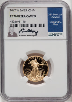 2017-W $10 Quarter-Ounce Gold Eagle NGC PF70
