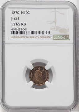 1870 H10C J-821 RB Patterns NGC MS65