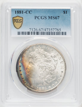 1881-CC $1 Morgan Dollar PCGS MS67