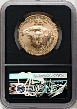 2021-W One-Ounce Gold Eagle Type Two Burnished FDI NGC MS70