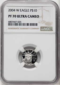 2004-W $10 Platinum American Eagle NGC PF70