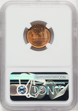 1954 1C RD Lincoln Cent NGC MS67