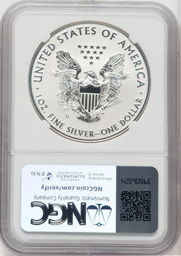 2019-S Silver Eagle Enhanced Reverse Proof Mike Castle NGC PF70