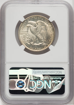 1918-D 50C Walking Liberty Half Dollar NGC MS61