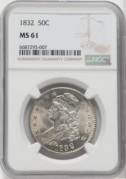 1832 50C Bust Half Dollar NGC MS61
