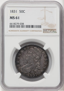 1831 50C Bust Half Dollar NGC MS61