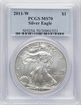 2011-W Silver Eagle Burnished PCGS MS70