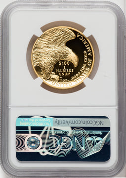 2019-W $100 High Relief Enhanced First Day of Issue Moy Signature NGC MS70