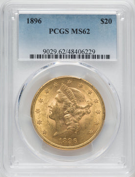 1896 $20 Liberty Double Eagle PCGS MS62 (518658088)