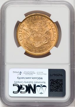 1853 $20 Liberty Double Eagle NGC MS61