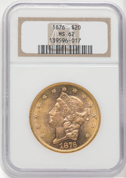 1876 $20 Liberty Double Eagle NGC MS62 (765277031)
