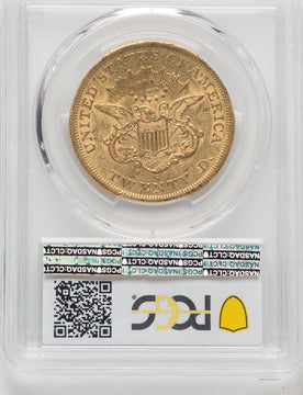 1863-S $20 Liberty Double Eagle PCGS AU55