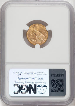 1912 $2.50 Indian Quarter Eagle NGC MS65+