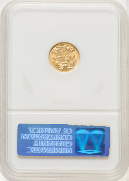 1869 G$1 Gold Dollar NGC MS61