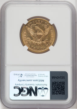 1872-S $10 Liberty Eagle NGC AU55