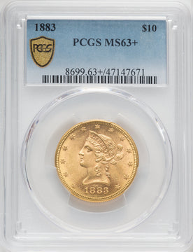 1883 $10 Liberty Eagle PCGS MS63+