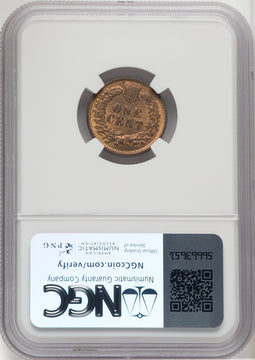1870 1C RB Indian Cent NGC MS64