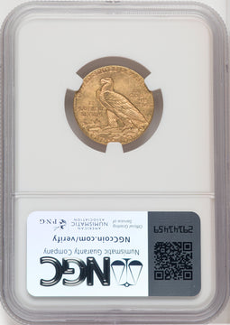 1909 $5 Indian Half Eagle NGC MS63