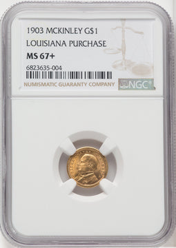 1903 G$1 MCKIN Commemorative Gold NGC MS67+