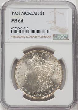1921 $1 Morgan Morgan Dollar NGC MS66 (518448014)