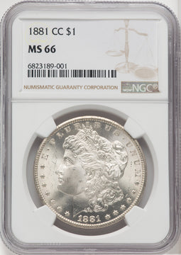 1881-CC Morgan Dollar NGC MS66