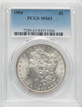 1904 $1 Morgan Dollar PCGS MS63