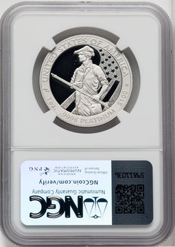 2012-W $100 One-Ounce Platinum Eagle Brown Label NGC PF70
