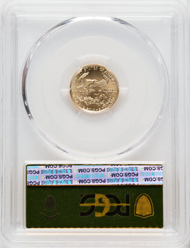 2008 $5 Tenth-Ounce Gold Eagle First Strikes Gold Foil PCGS MS70
