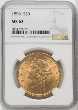 1896 $20 Liberty Double Eagle NGC MS62 (171399080)