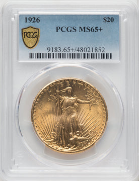 1926 $20 Saint-Gaudens Double Eagle PCGS MS65+ (762375035)